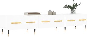 Móvel de TV 150x36x30 cm derivados de madeira branco