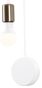 Aplique de Parede Baston – Branco – 10 x 14 cm