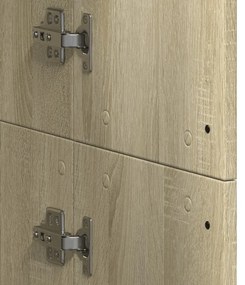 Aparador alto 60x35x180 cm derivados de madeira carvalho sonoma