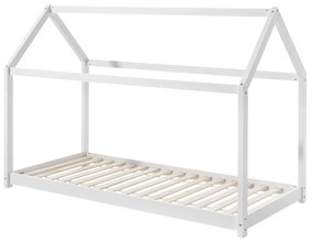 Cama criança Casa CABANE (90x200cm) + Estrado Branca