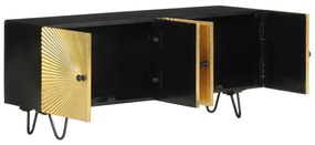 Móvel de TV 110x30x45 cm madeira de mangueira maciça