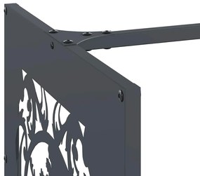 Suporte para lenha 40x40x40 cm aço laminado a frio antracite