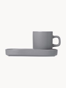 Chávenas de café com pires Pilar, conjunto de 2