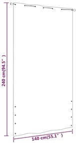 Tela de varanda 140x240 cm tecido oxford castanho