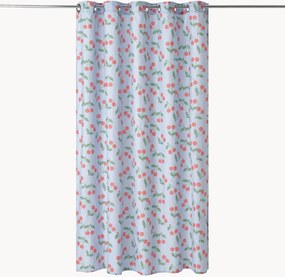 Cortina de duche com padrão resistente à água Cerise
