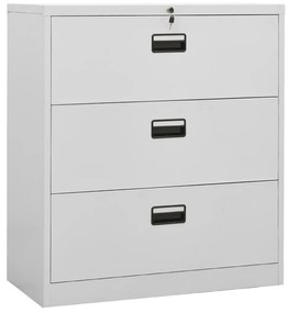 vidaXL Arquivador 90x46x103 cm aço cinzento-claro