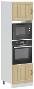 Armários forno 2pcs Kalmar derivados de madeira carvalho sonoma