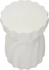 MESA DE APOIO TWISTY Ø 36X47,5 CM CREME