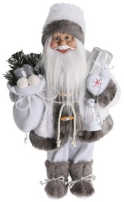 Figura Decorativa Pai Natal Branco 80CM