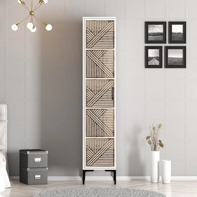 Roupeiro Kumsal P – Branco – 40 cm x 47,5 cm x 201,4 cm