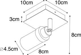 Foco de banheiro moderno latão IP44 - Japie