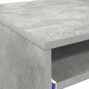 Secretária de Computador Cinzento em Betão Aglomerado de Partículas