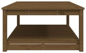 Mesa de jardim 121x82,5x45 cm pinho maciço castanho-mel
