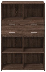 Armário alto 80x42,5x124cm derivados madeira carvalho castanho