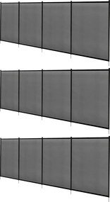 Conjunto de 3 Barreiras de Segurança para Piscina da Teslin Dimensões cada barreira 360 x 125 cm– Proteção para Varandas, Barreira Ocultante, Proteção