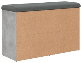 Banco sapateira 82x32x50 cm derivados madeira cinzento cimento