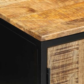 Mesa de Cabeceira 50x30x45 cm Madeira Maciça de Mangueira