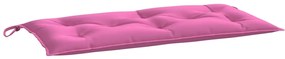 Almofadões p/ banco de jardim 2 pcs 100x50x7 cm tecido rosa