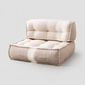 Sofá Modular Em Algodão Yebel Crema - Sklum