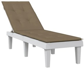 vidaXL Almofadão para cadeira terraço (75+105) x 50 x 4cm mesclado tecido