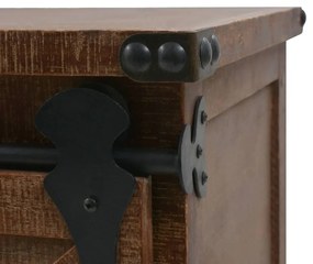 Armário de arrumação madeira de abeto 64x33,5x75 cm castanho