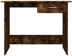 Secretária 100x50x76cm derivados de madeira cor carvalho fumado