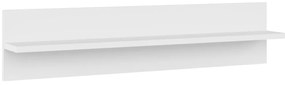 Estantes de parede 2 pcs 80x11,5x18 cm contraplacado branco