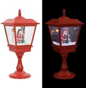 Candeeiro pedestal natalício com Pai Natal 64 cm LED