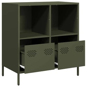 Aparador 68x39x73,5 cm aço laminado a frio verde-azeitona