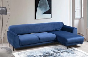 **** Sofá-Cama de Canto Image Corner – Azul Marinho – 287 x 169 cm

**