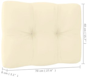 13 pcs conjunto lounge de jardim c/ almofadões pinho maciço