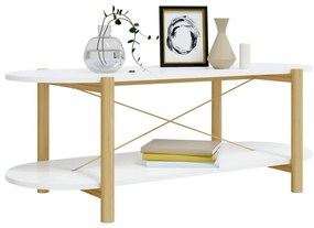 Mesa de centro 110x48x40 cm derivados de madeira branco