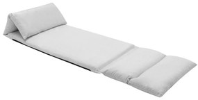 325260 vidaXL Colchão dobrável microfibra cinzento-claro
