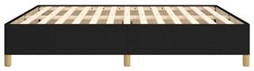Estrutura de cama sem colchão 180x200 cm tecido preto