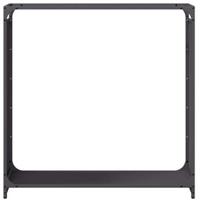 Suporte para lenha 90x28x90 cm aço laminado a frio preto