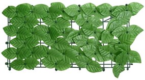Tela de varanda com folhas verdes 600x100 cm