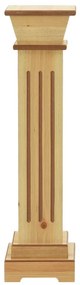 Suporte p/ plantas pilar quadrado 17x17x66 cm MDF madeira clara