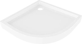 Mexen Flow+ base semicircular 100 x 100 cm, branco brilhante - 46Q101010H