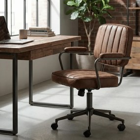 Cadeira de escritório Natrona Castanha