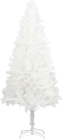 Árvore de Natal artificial agulhas realistas 120 cm branco
