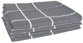 Conjunto de panos de cozinha 12 pcs algodão cinzento