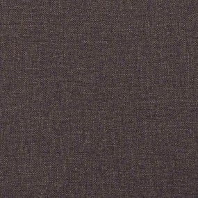 Cadeiras de jantar 2 pcs tecido castanho-escuro