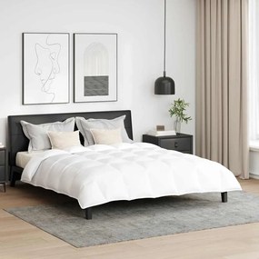 vidaXL Edredão Outros com travesseiro 3 pcs Branco 240 x 260 cm Penugem