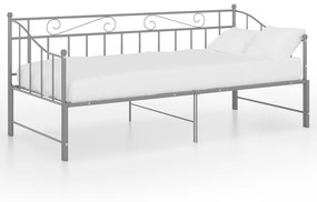 Estrutura sofá-cama de puxar 90x200 cm metal cinzento