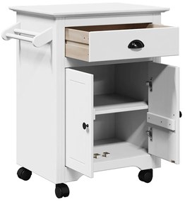 Carrinho de cozinha BODO branco 72x45x80 cm