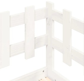 Sofá-cama sem colchão 80x200 cm madeira de pinho maciça branco