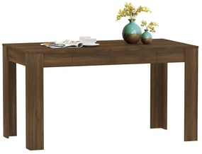 Mesa jantar 140x74,5x76 cm derivados madeira carvalho castanho
