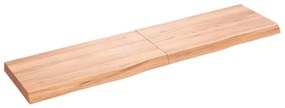 Prateleira de parede 160x40x(2-6) cm carvalho tratado castanho