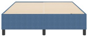 Cama Box Spring vidaXL Azul 140x200 cm em Tecido de Corduroy
