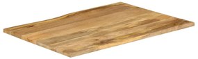 Tampo de mesa c/ borda viva 90x80x2,5 cm mangueira maciça